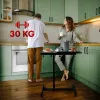 Nešiojamas reguliuojamo aukščio stovas MACLEAN MC-121 B – reguliuojamas aukštis, pasvirimas, ratukai, 30 kg apkrova, juoda