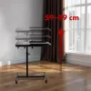 Nešiojamas reguliuojamo aukščio stovas MACLEAN MC-121 B – reguliuojamas aukštis, pasvirimas, ratukai, 30 kg apkrova, juoda
