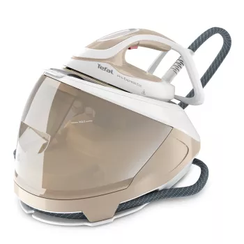 Tefal Pro Express Eco GV9E22E0 garų lyginimo stotis 2200 W 1,8 L Durilium AirGlide Autoclean padas Smėlio, Balta