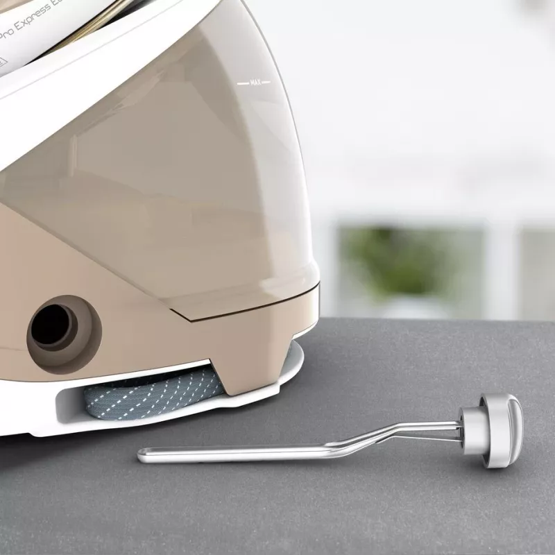 Tefal Pro Express Eco GV9E22E0 garų lyginimo stotis 2200 W 1,8 L Durilium AirGlide Autoclean padas Smėlio, Balta