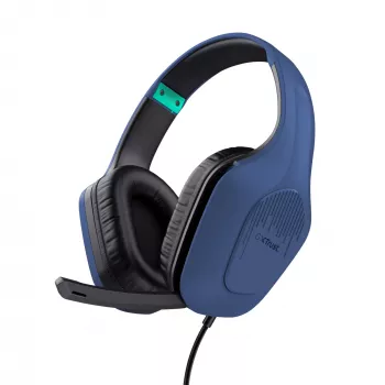 Trust GXT 415B Zirox ausinės laidinės lankeliu žaidimams mėlynos