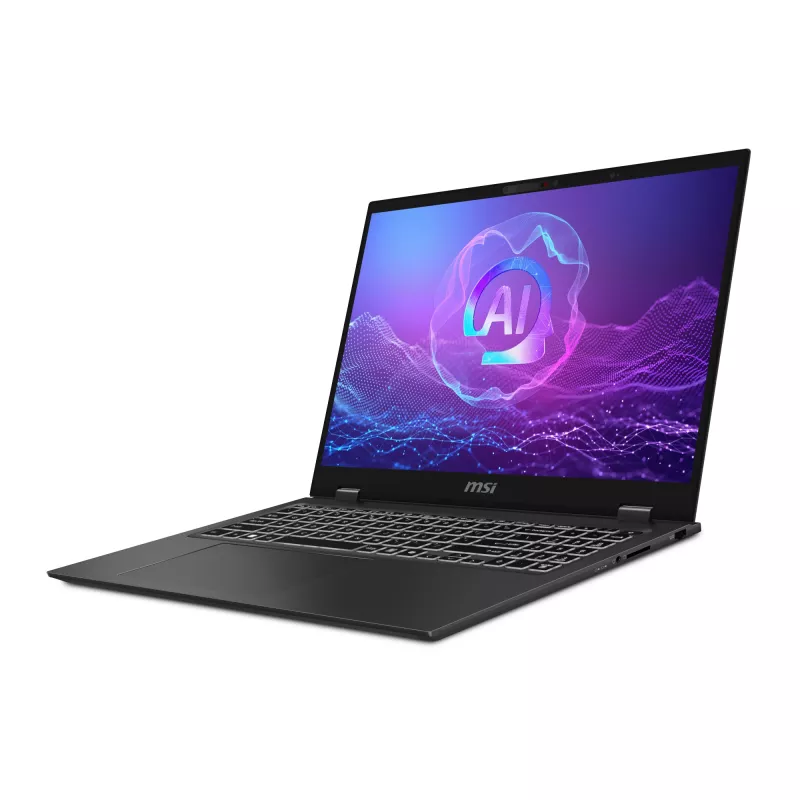 Nešiojamas kompiuteris MSI Prestige 16 AI+ Evo B2VMG-017NL Copilot+ PC Intel Core Ultra 9 288V 40,6 cm (16 colių) UHD+ 32 GB LPDDR5x-SDRAM 1 TB SSD Wi-Fi 7 (802.11be) Windows 11 Pro Pilka