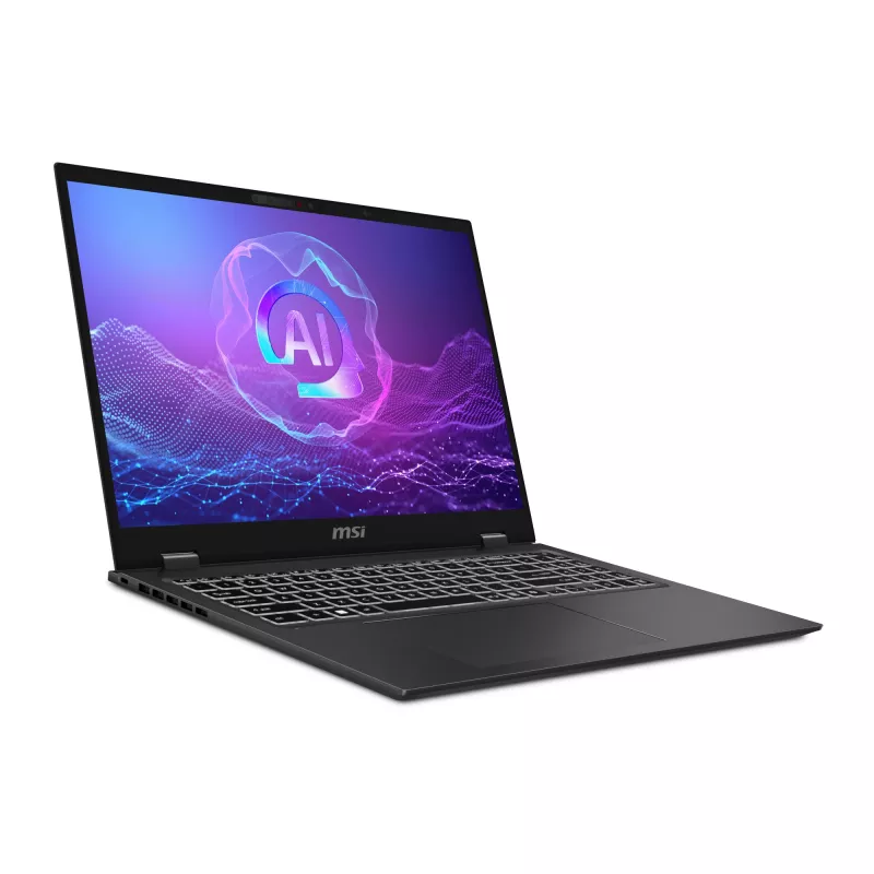 Nešiojamas kompiuteris MSI Prestige 16 AI+ Evo B2VMG-017NL Copilot+ PC Intel Core Ultra 9 288V 40,6 cm (16 colių) UHD+ 32 GB LPDDR5x-SDRAM 1 TB SSD Wi-Fi 7 (802.11be) Windows 11 Pro Pilka