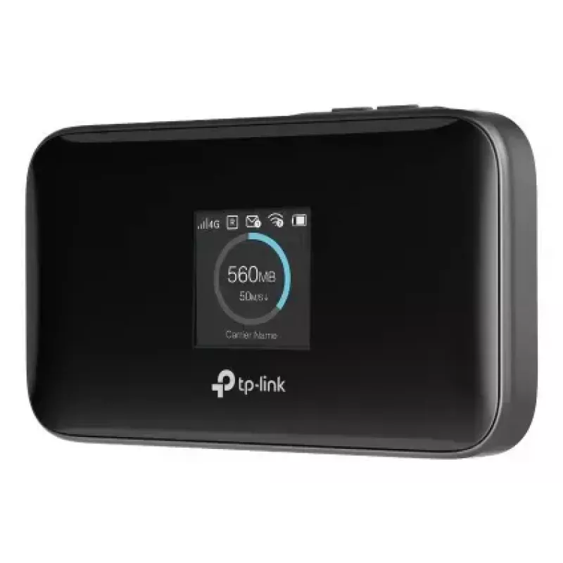 Maršrutizatorius TP-Link M7750 – nešiojamas 4G LTE-Advanced maršrutizatorius, 600 Mbps, 5 GHz Wi-Fi 5, NanoSIM, MicroSD, 3280 mAh baterija