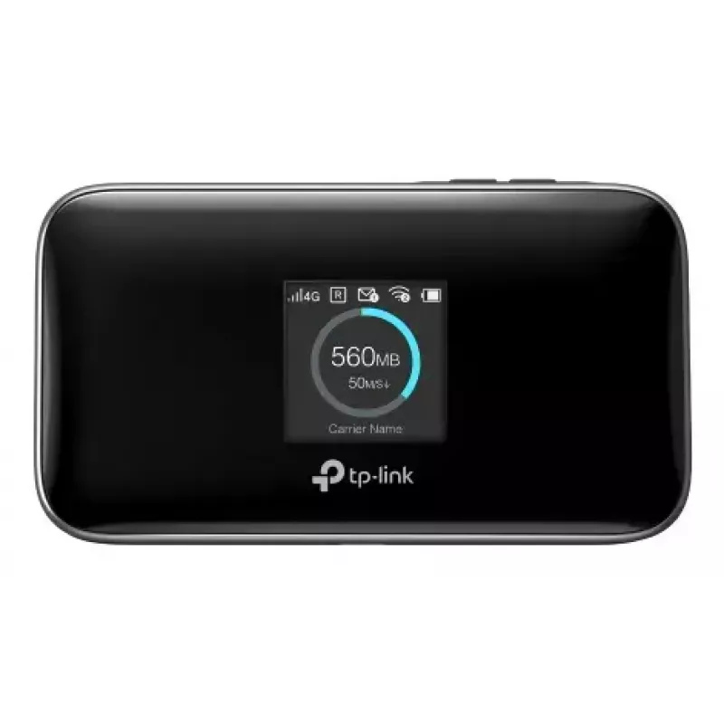 Maršrutizatorius TP-Link M7750 – nešiojamas 4G LTE-Advanced maršrutizatorius, 600 Mbps, 5 GHz Wi-Fi 5, NanoSIM, MicroSD, 3280 mAh baterija