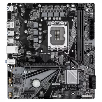GIGABYTE B760M H V2 pagrindinė plokštė – palaiko Intel Core 14-os kartos procesorius, 5+1+1 fazių skaitmeninis VRM, iki 8000MHz DDR5 (O.C.), 1xPCIe 4.0 M.2, 1GbE LAN, USB 3.2 Gen1