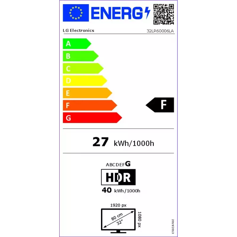 LG 32LR60006LA 81.3 cm (32 colių) Full HD išmanusis televizorius Wi-Fi juodas