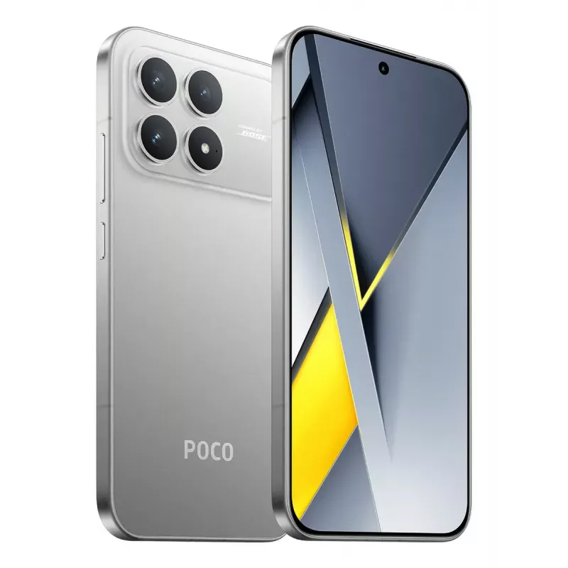 Išmanusis telefonas POCO F8 Pro 6,59 colio Dual SIM 5G, Snapdragon 8 Elite, 12 GB RAM, 512 GB, 6210 mAh, sidabrinis/titano