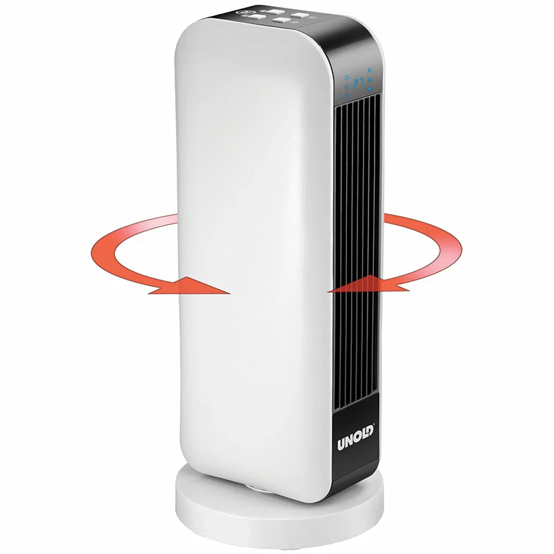 Unold 86430 elektrinis ventiliatorinis šildytuvas, juodas/baltas, 2000 W
