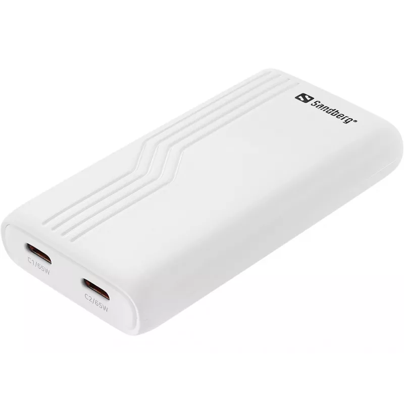 Sandberg 4in1 TravelCharger 65W Baltas