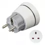 Hama 00223452 adapteris kištukui Type F į Type G (JK) baltas