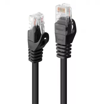 Lindy 48195 tinklo kabelis Juodas 5 m Cat6 U/UTP (UTP)