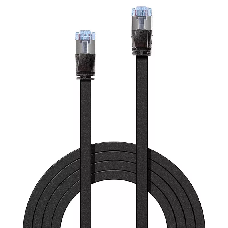 Lindy 47481 tinklo kabelis juodas 1 m Cat6a U/FTP (STP)