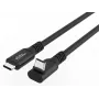 USB C į USB C laidas MicroConnect MC-USB3.2CC5-FA, USB 3.2 Gen 2x2, 20 Gbit/s, 5 m, Juoda