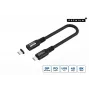 USB4 Gen 3x2 USB-C į USB-C laidas MicroConnect MC-LS-USB4CC0.15, 0,15 m, juodas