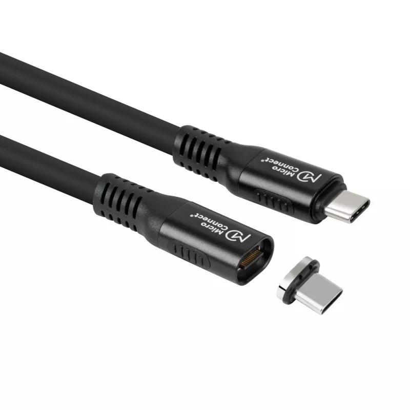 USB4 Gen 3x2 USB-C į USB-C laidas MicroConnect MC-LS-USB4CC0.15, 0,15 m, juodas