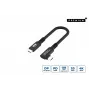 USB-C į USB-C laidas MicroConnect USB3.2CC015-A, USB 3.2 Gen 2x2, 20 Gbit/s, 0,15 m, juodas