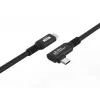 USB-C į USB-C laidas MicroConnect USB3.2CC015-A, USB 3.2 Gen 2x2, 20 Gbit/s, 0,15 m, juodas