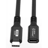 USB-C prailginimo laidas MicroConnect USB3.2CC015EX, USB 3.2 Gen 2x2, 0,15 m, juodas