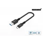 Microconnect USB3.2AC015 USB kabelis USB 3.2 Gen 2 (3.1 Gen 2) 0,15 m USB C USB A Juoda