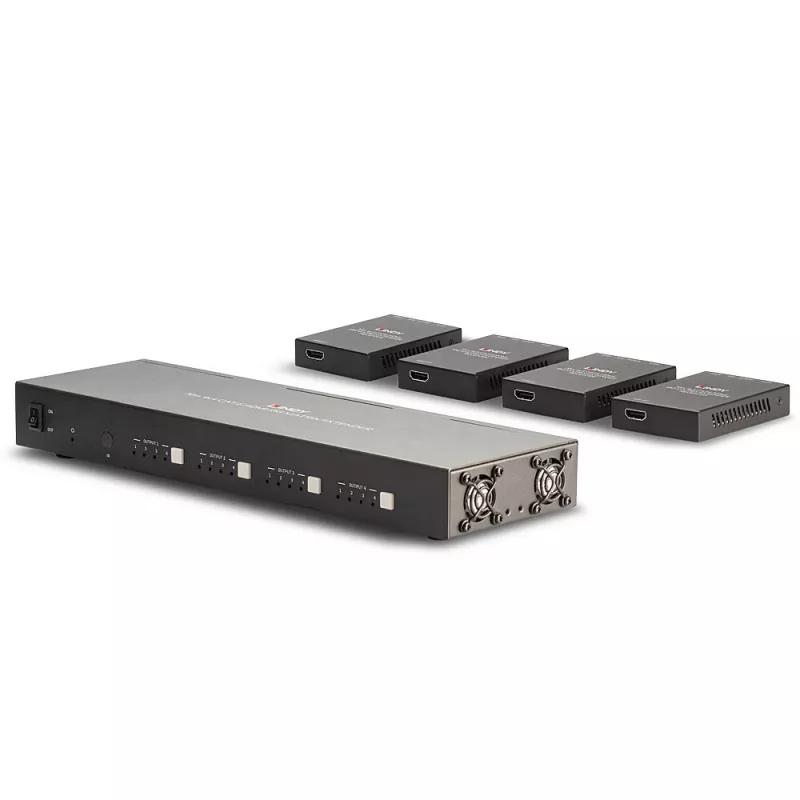 Lindy 70m Cat.6 4x4 HDMI 4K60 Matricos Prailgintuvas