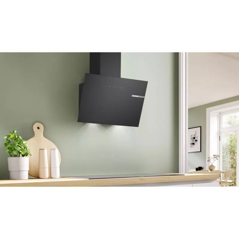 Gartraukis Bosch Serie 2 DWK65DK60, sieninis, juodas, 430 m³/h