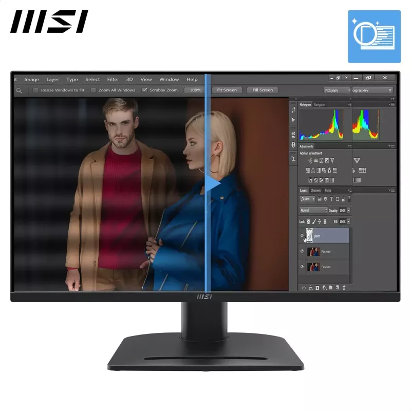 Monitorius MSI Pro MP275QPG 27 colių IPS LCD QHD 2560x1440