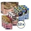 Šlapias ėdalas katėms BOZITA 9116321 12×85 g – be grūdų, suaugusioms katėms, su jautiena, elniena ir vištų kepenėlėmis