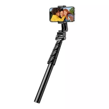 Selfie lazdelė UGREEN LP680 Bluetooth su nuotolinio valdymo pulteliu, ištiesta iki 1,7 m, maksimalus aukštis 180 cm, universali, juoda