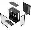 PC korpusas MODECOM VOLCANO STELLAR PLUS MIDI JUODAS — mid-tower ATX, grūdintas stiklas, USB-C, telpa iki 420 mm vaizdo plokštė