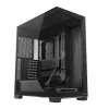 PC korpusas MODECOM VOLCANO STELLAR PLUS MIDI JUODAS — mid-tower ATX, grūdintas stiklas, USB-C, telpa iki 420 mm vaizdo plokštė