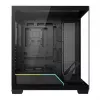 PC korpusas MODECOM VOLCANO STELLAR PLUS MIDI JUODAS — mid-tower ATX, grūdintas stiklas, USB-C, telpa iki 420 mm vaizdo plokštė