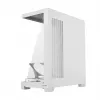 PC korpusas MODECOM VOLCANO STELLAR PLUS MIDI BALTA — Midi Tower, microATX, grūdintas stiklas, USB-C, palaiko GPU 420 mm