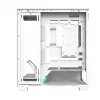 PC korpusas MODECOM VOLCANO STELLAR PLUS MIDI BALTA — Midi Tower, microATX, grūdintas stiklas, USB-C, palaiko GPU 420 mm