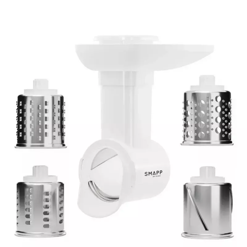 Mėsmalė SMAPP model 490.81 BALTA - 2200 W, 1 greitis, 2,7 kg/min, 3 sieteliai, balta, smulkinimo priedas