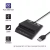 Kortelių skaitytuvas QOLTEC Smart ID Card Reader Intelligent Model 50636 USB Type C
