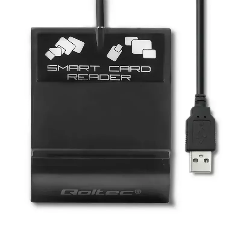 Kortelių skaitytuvas QOLTEC Smart ID Card Reader Intelligent Model 50636 USB Type C