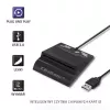 Kortelių skaitytuvas QOLTEC Smart ID Card Reader Intelligent Model 50636 USB Type C