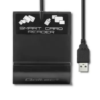 Kortelių skaitytuvas QOLTEC Smart ID Card Reader Intelligent Model 50636 USB Type C