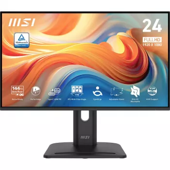 Monitorius MSI Pro MP245PHG E14 23,8 colio (60,5 cm) Full HD 1920x1080 IPS LCD, 4 ms, 300 cd/m², VESA, USB šakotuvas, garsiakalbiai