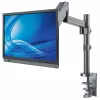 Manhattan stalinis laikiklis televizoriui ir monitoriui (dujinis spyruoklinis), ekranams nuo 13 iki 27 colių, spaustuvinis arba per angą montavimas, VESA 75x75 ir 100x100 mm, max 8 kg, pilnas judesys