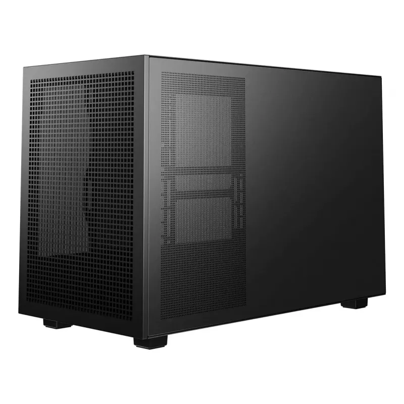 Korpusas DeepCool CH260 Micro Tower Juodas — Micro-ATX/Mini-ITX, grūdintas stiklas, USB-C, maks. GPU 413 mm