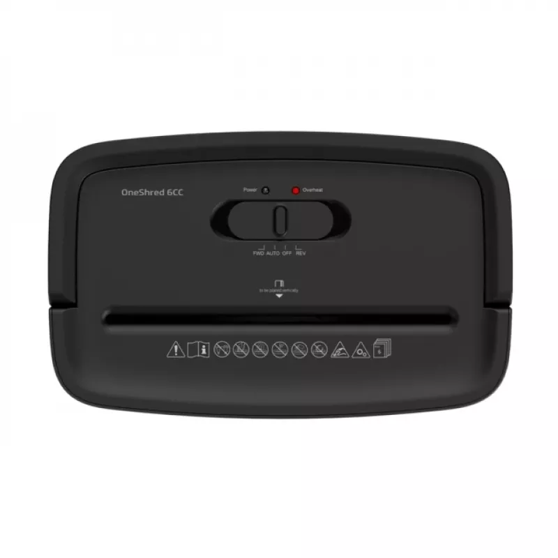 HP OneShred 6CC popieriaus smulkintuvas, dalelių pjovimas, 68 dB, juodas