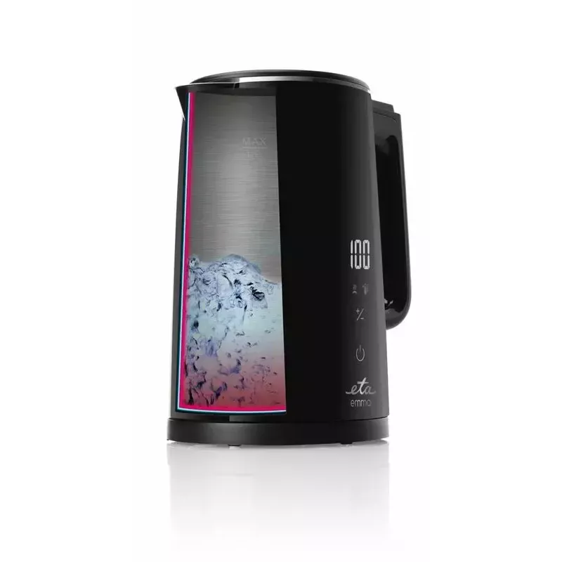 Elektrinis virdulys ETA Emma 1,5 L 2200 W nerūdijantis plienas, juodas, 360° pagrindas