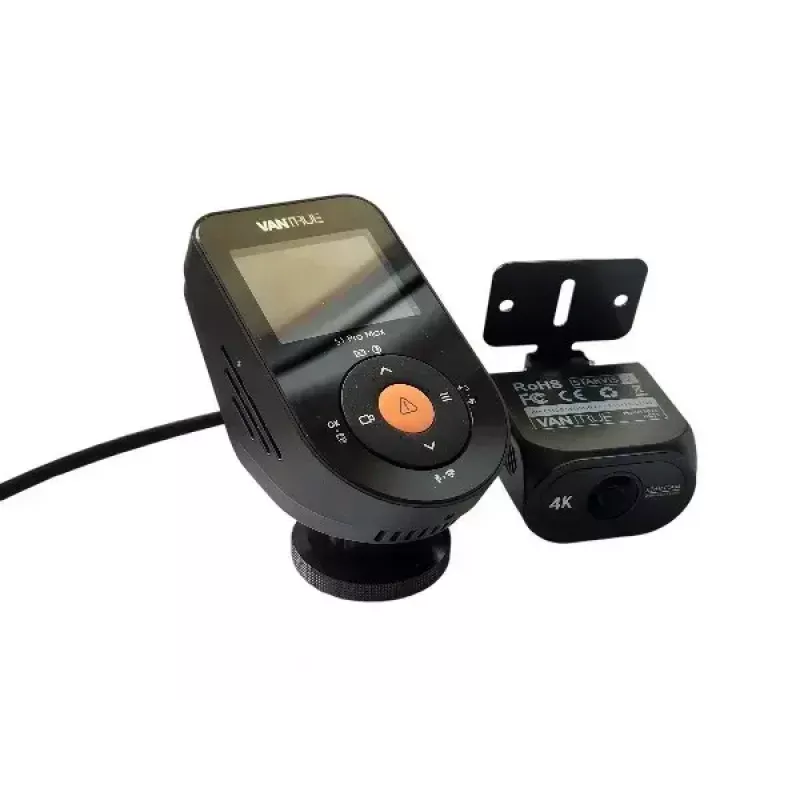Automobilinis vaizdo registratorius VANTRUE S1PRO MAX – kompaktiškas 2 kanalų įrašymas, 3840×2160 F/1.8, 155° pagrindinis, Wi‑Fi, GPS, 2 colių ekranas, parkavimo režimas, microSD iki 1 TB