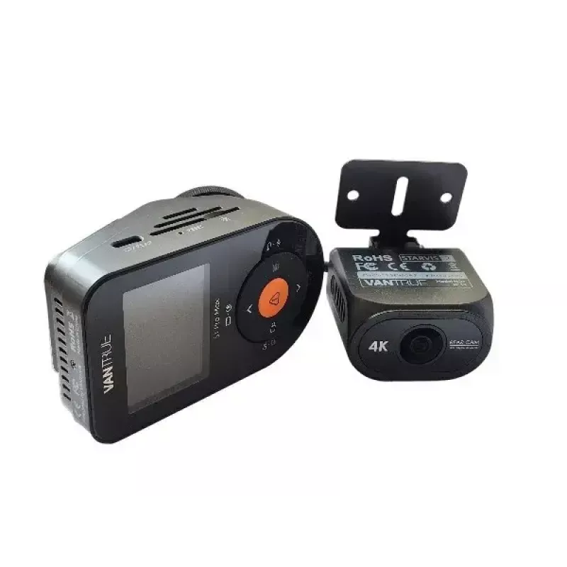 Automobilinis vaizdo registratorius VANTRUE S1PRO MAX – kompaktiškas 2 kanalų įrašymas, 3840×2160 F/1.8, 155° pagrindinis, Wi‑Fi, GPS, 2 colių ekranas, parkavimo režimas, microSD iki 1 TB