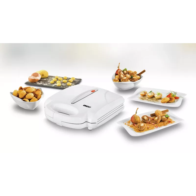 Unold 48360 vaflių keptuvė 24 vafliai 1400 W Nerūdijantis plienas, Balta