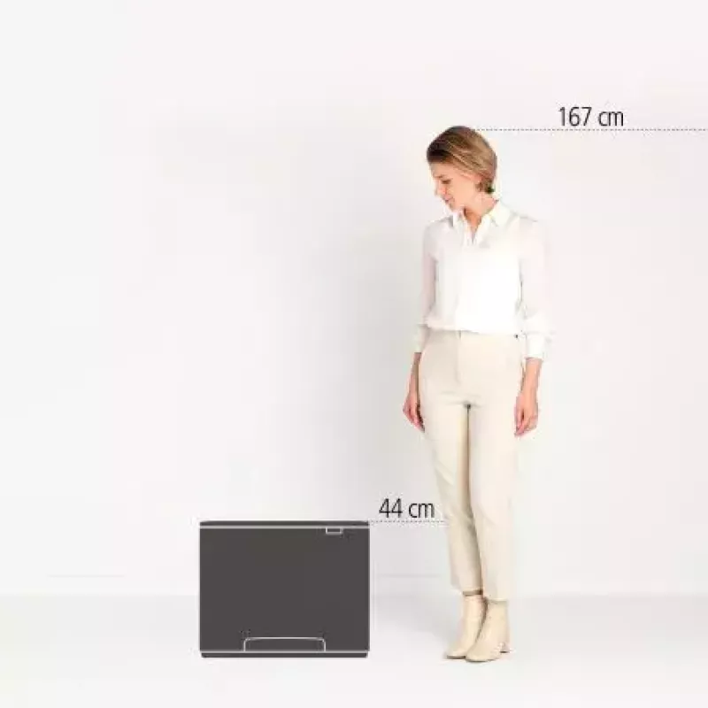Šiukšlių konteineris BRABANTIA 121142 stačiakampis baltas, 540×363×440 mm