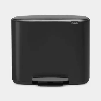 Brabantia 121104 stačiakampė šiukšlių dėžė su trimis 11 l kibirėliais