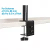 Manhattan monitorių ir nešiojamojo kompiuterio stovas (Full Motion), 10-27 inch ekranams, iki 17 inch nešiojamam, VESA 75x75 ir 100x100 mm, spaustuvinis tvirtinimas, max 8 kg